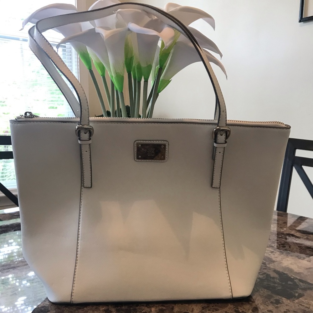 New York & Company White Shoulder Purse